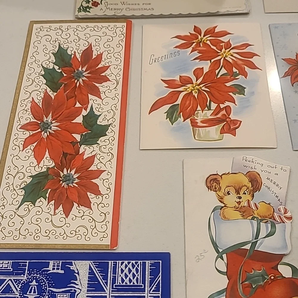 New. NEVER USED Vintage  Christmas Cards